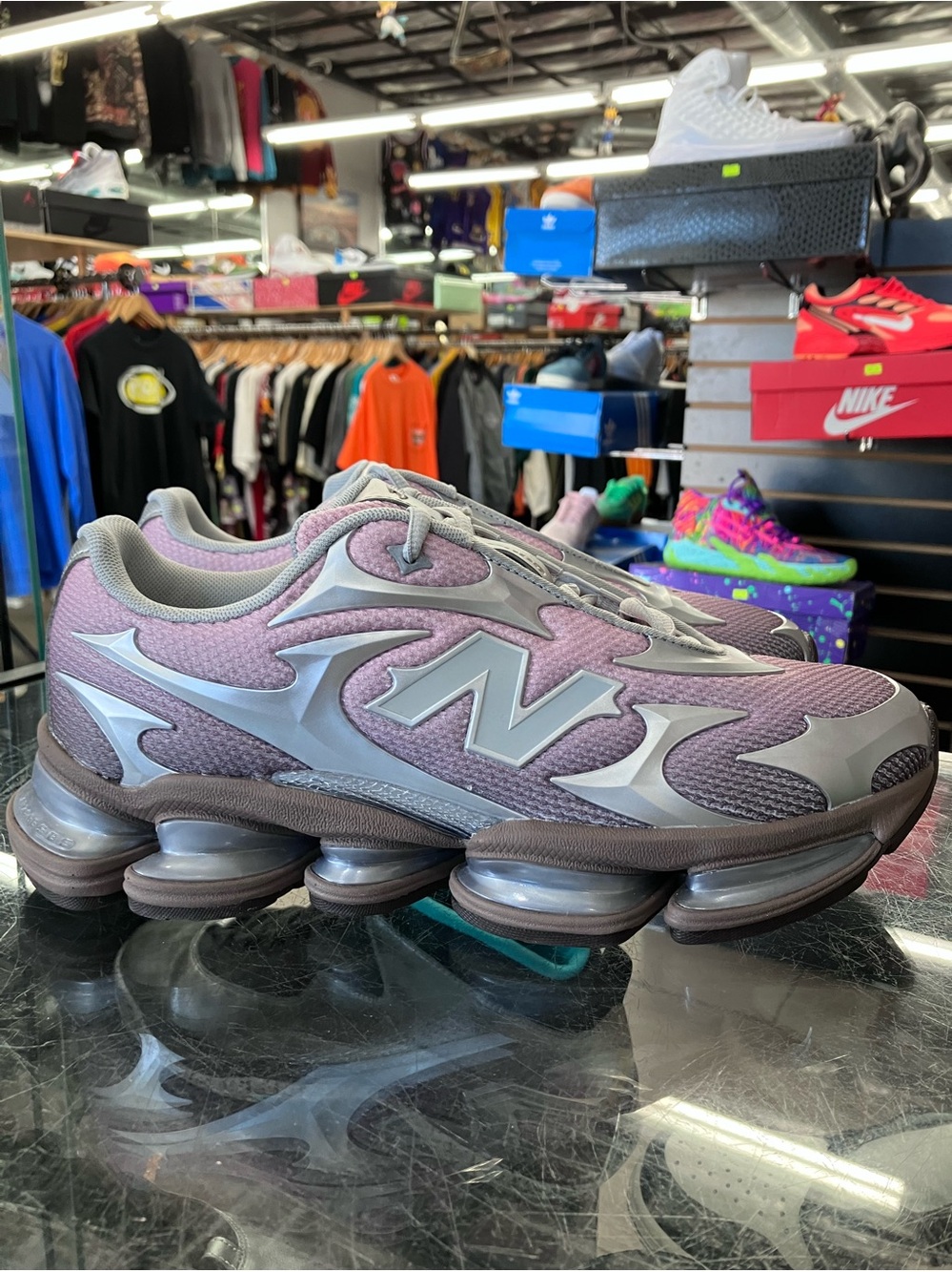 New Balance ABZORB 2000 Silver Metallic Orb Pink Colorado Size 10